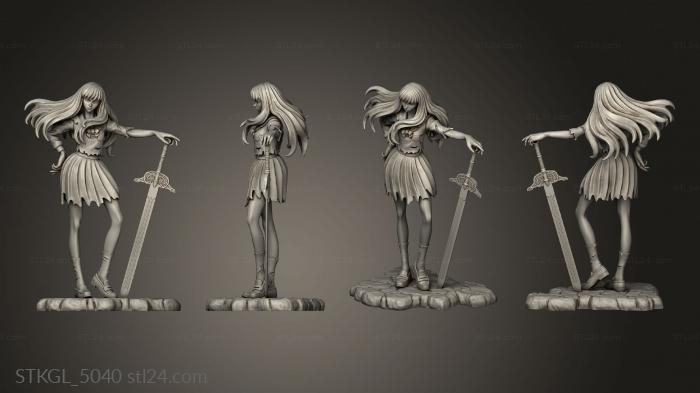Figurines of girls (Twelve Kingdoms Youko Nakajima, STKGL_5040) 3D models for cnc