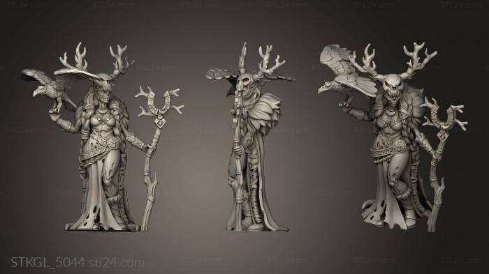 Figurines of girls (Undead Vikings UV Ragna priestess Hel, STKGL_5044) 3D models for cnc