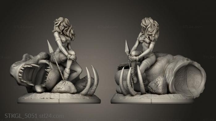 Figurines of girls (Vampira Selvagem bool done, STKGL_5051) 3D models for cnc