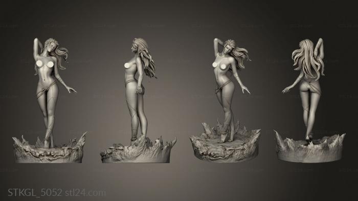 Figurines of girls (Vampire, STKGL_5052) 3D models for cnc