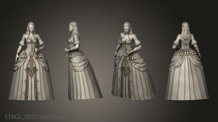 Figurines of girls (Vampire Lady, STKGL_5053) 3D models for cnc