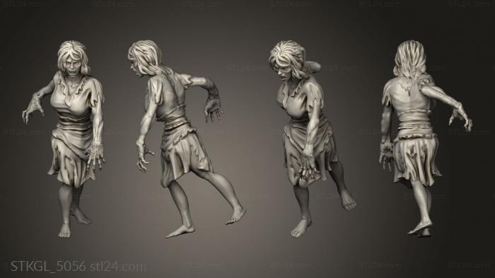 Figurines of girls (Vampire Spawn Female, STKGL_5056) 3D models for cnc