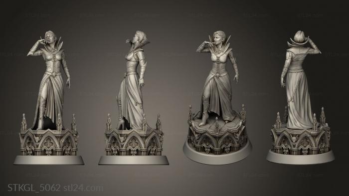 Figurines of girls (Vampires in Panshaw Enemies Cordelia, STKGL_5062) 3D models for cnc