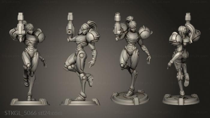 Figurines of girls (Varia Suit Samus Aran, STKGL_5066) 3D models for cnc