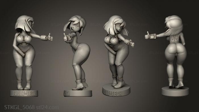 Figurines of girls (Vault Girl, STKGL_5068) 3D models for cnc