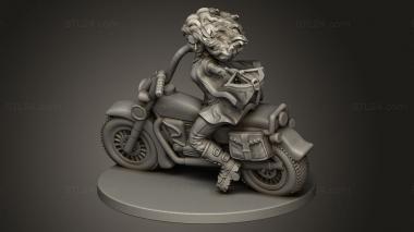 Figurines of girls (Vault Premium Merida Motorcycle w, STKGL_5069) 3D models for cnc