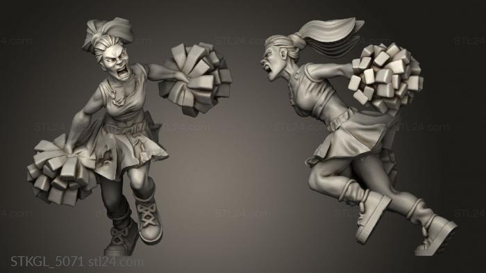 Figurines of girls (Vault Zombie Runner, STKGL_5071) 3D models for cnc