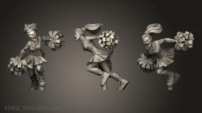 Figurines of girls (Vault Zombie Runner Feet, STKGL_5072) 3D models for cnc