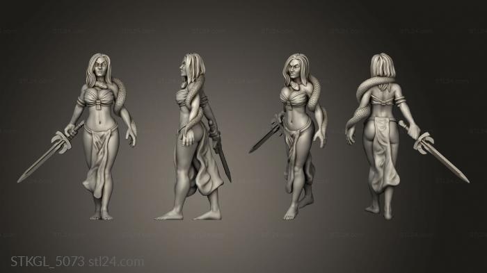 Figurines of girls (Vaultz Maribel, STKGL_5073) 3D models for cnc