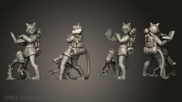 Figurines of girls (Vaultz Scooby Gang Velma Robot, STKGL_5076) 3D models for cnc