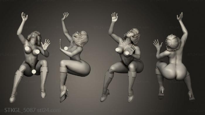 Figurines of girls (Velma naked, STKGL_5087) 3D models for cnc