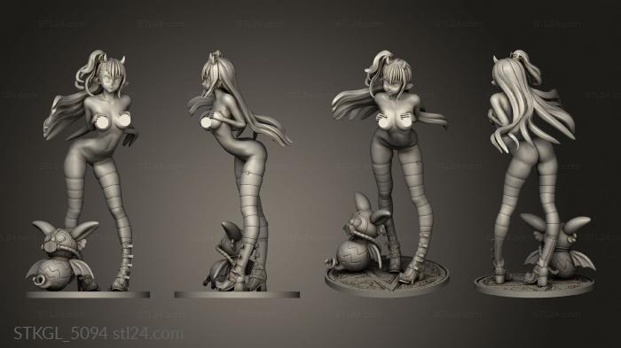 Figurines of girls (ver Leviathan NSFW Accessory Behemoth, STKGL_5094) 3D models for cnc