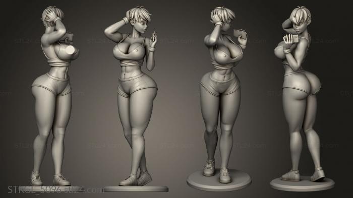 Figurines of girls (Vera clothed, STKGL_5096) 3D models for cnc
