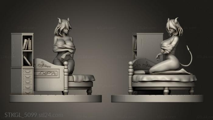 Figurines of girls (Vermeil NSFW Split Base, STKGL_5099) 3D models for cnc