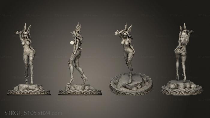 Figurines of girls (Viera Rabbit Alliance STYLE, STKGL_5105) 3D models for cnc