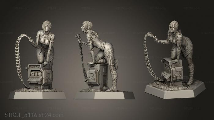 Figurines of girls (Viva Los Loots Heister Whiplash Annie, STKGL_5116) 3D models for cnc