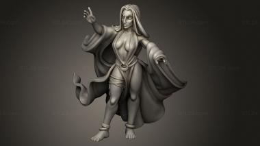 Figurines of girls (VVM SORCERESS, STKGL_5118) 3D models for cnc