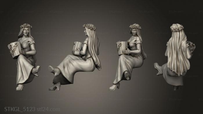 Figurines of girls (Warhammer, STKGL_5123) 3D models for cnc
