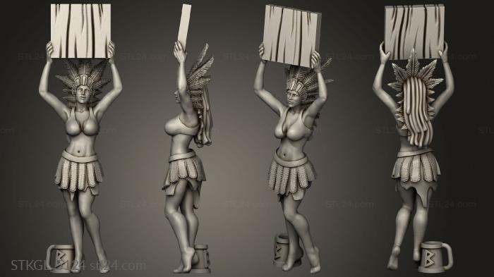 Figurines of girls (Warhammer, STKGL_5124) 3D models for cnc