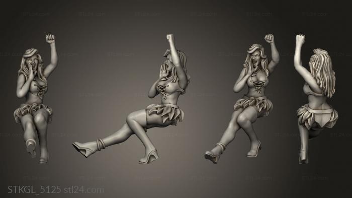 Figurines of girls (Warhammer, STKGL_5125) 3D models for cnc