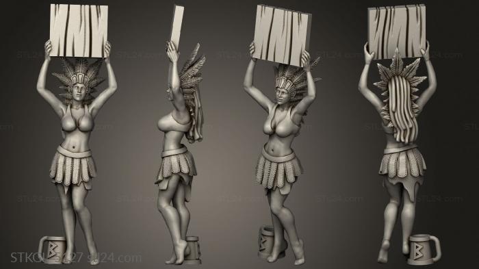 Figurines of girls (Warhammer Ra, STKGL_5127) 3D models for cnc