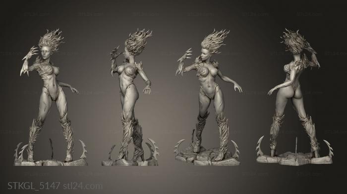 Figurines of girls (Witch Blade, STKGL_5147) 3D models for cnc