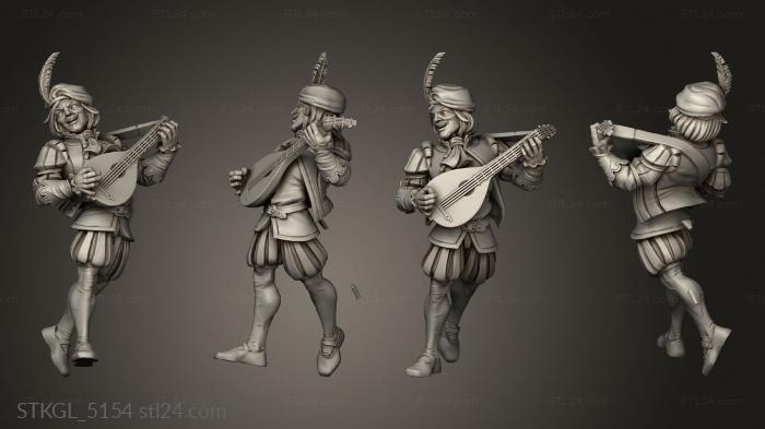 Figurines of girls (Witcher Contract Delionne, STKGL_5154) 3D models for cnc