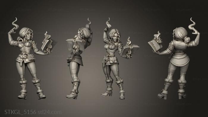 Figurines of girls (Witcher Contract Silveria, STKGL_5156) 3D models for cnc