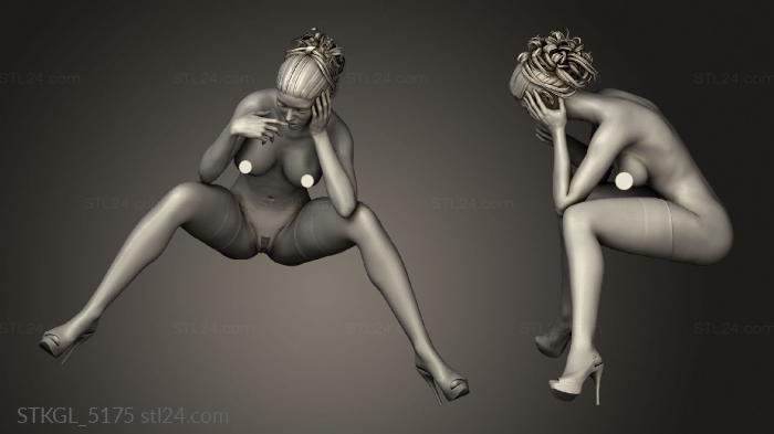 Figurines of girls (Xixi poo yanofsky pissing vic op, STKGL_5175) 3D models for cnc