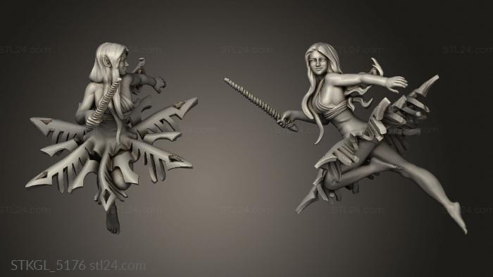 Figurines of girls (Xmas Christmas Adventurers Fairy, STKGL_5176) 3D models for cnc
