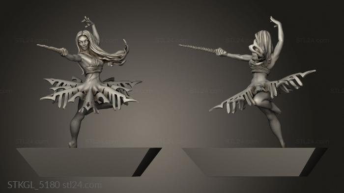 Figurines of girls (Xmasbs the Adventurers Adventurer Fairy, STKGL_5180) 3D models for cnc