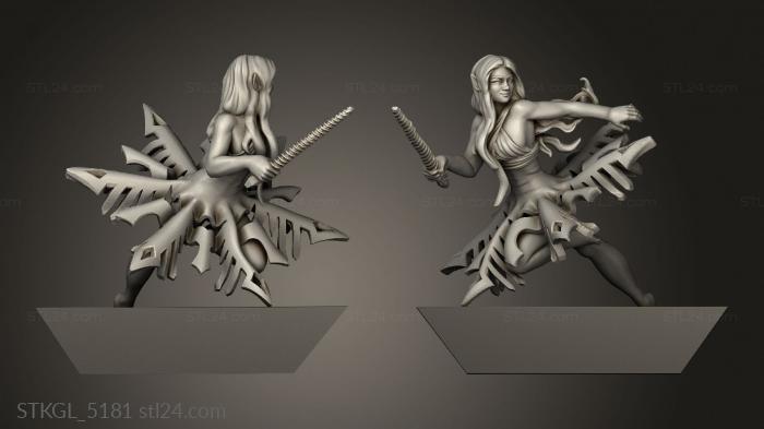 Figurines of girls (Xmasbs the Adventurers Adventurer Fairy, STKGL_5181) 3D models for cnc