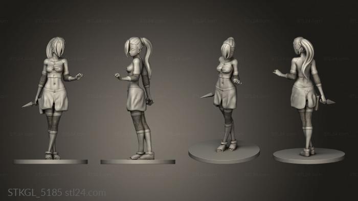 Figurines of girls (Yamanaka Ino Hentai vestida, STKGL_5185) 3D models for cnc