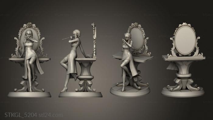Figurines of girls (Yor Forger from Spy Familym Figures, STKGL_5204) 3D models for cnc