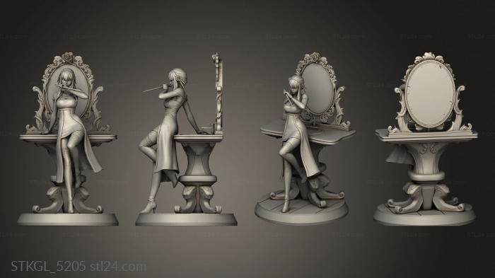 Figurines of girls (Yor Forger from Spy Familym Figures bangs, STKGL_5205) 3D models for cnc