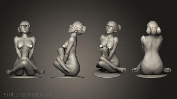 Figurines of girls (Yourpen is OMG aa, STKGL_5209) 3D models for cnc