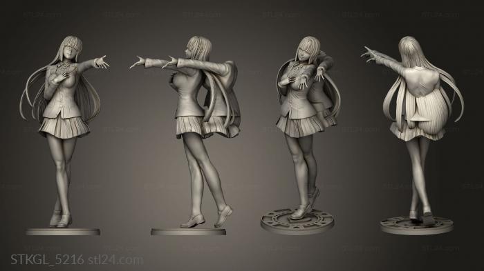 Figurines of girls (Yumeko NSFW base, STKGL_5216) 3D models for cnc