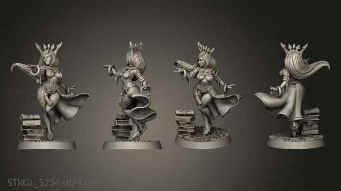 Figurines of girls (Sapphire, STKGL_5234) 3D models for cnc