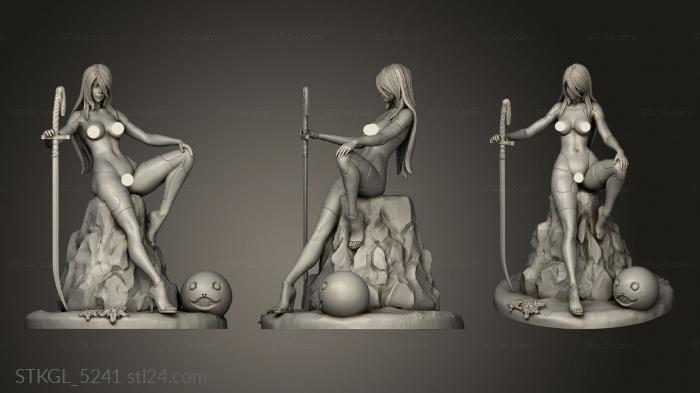 Figurines of girls (A NSFW, STKGL_5241) 3D models for cnc