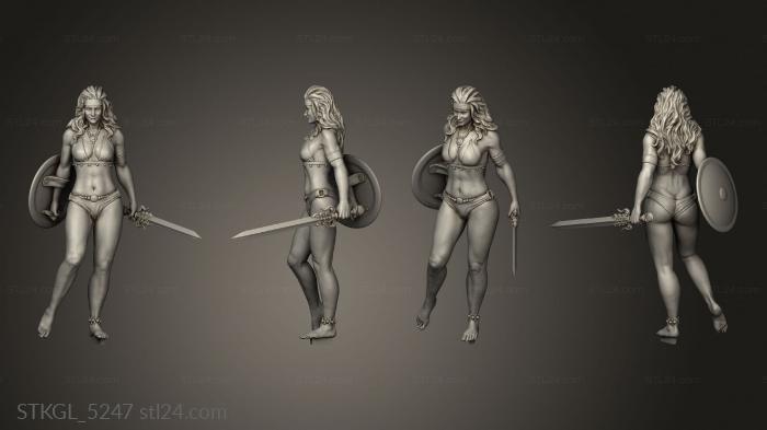Figurines of girls (madman, STKGL_5247) 3D models for cnc
