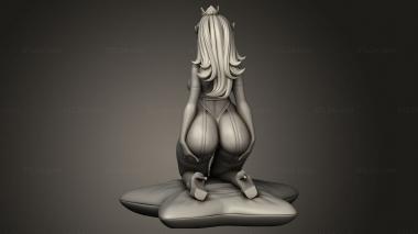 Figurines of girls (Rushzilla Rosalina, STKGL_5248) 3D models for cnc