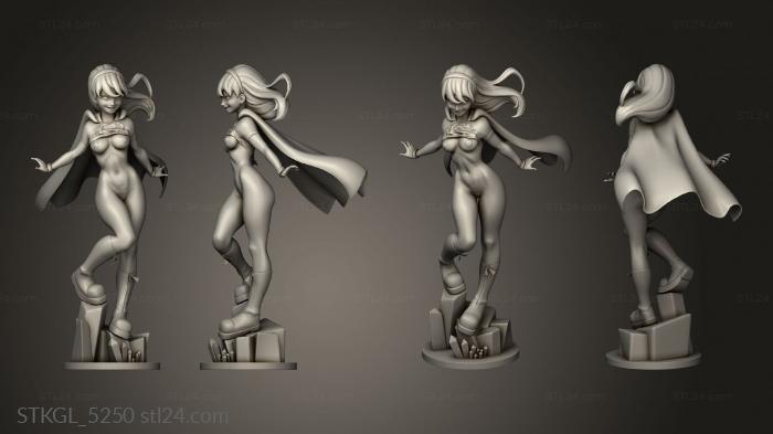Figurines of girls (girl NSFW, STKGL_5250) 3D models for cnc