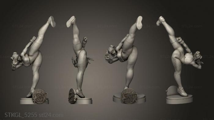Figurines of girls (Street fighter Chun Li, STKGL_5255) 3D models for cnc