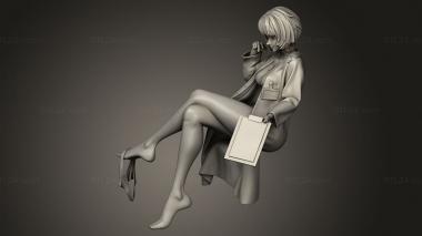 Figurines of girls (Tae Takemi RUBIM, STKGL_5257) 3D models for cnc