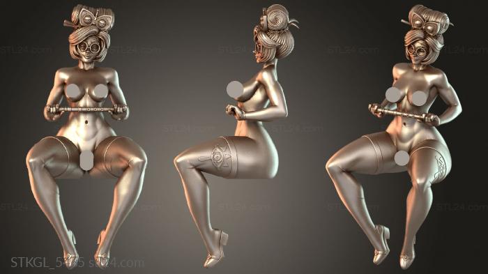 Статуэтки девушки (STKGL_5465) 3D модель для ЧПУ станка