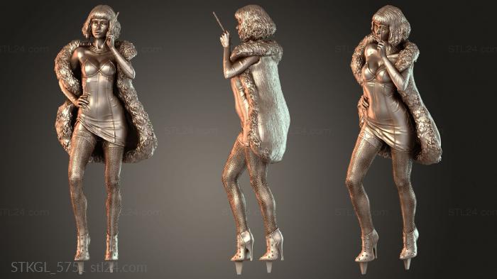 Статуэтки девушки (STKGL_5751) 3D модель для ЧПУ станка