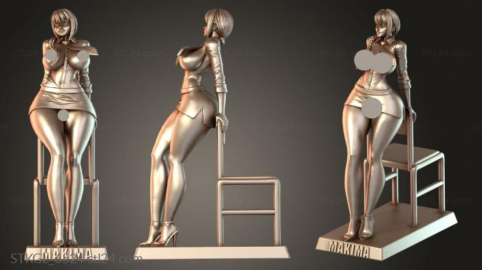 Статуэтки девушки (STKGL_6524) 3D модель для ЧПУ станка