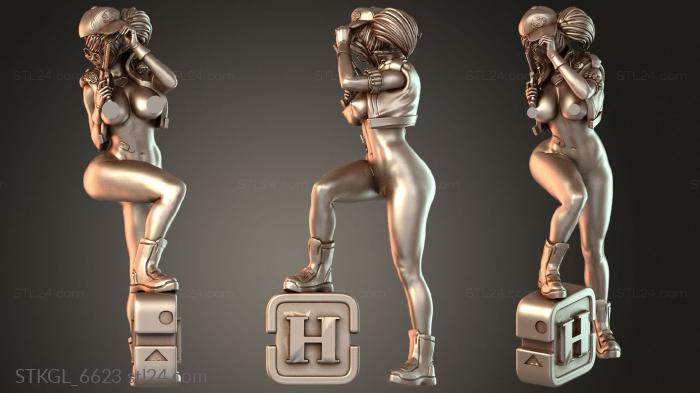 Статуэтки девушки (STKGL_6623) 3D модель для ЧПУ станка
