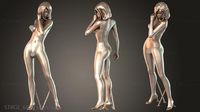 Статуэтки девушки (STKGL_6858) 3D модель для ЧПУ станка