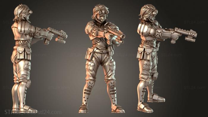Статуэтки девушки (STKGL_7003) 3D модель для ЧПУ станка